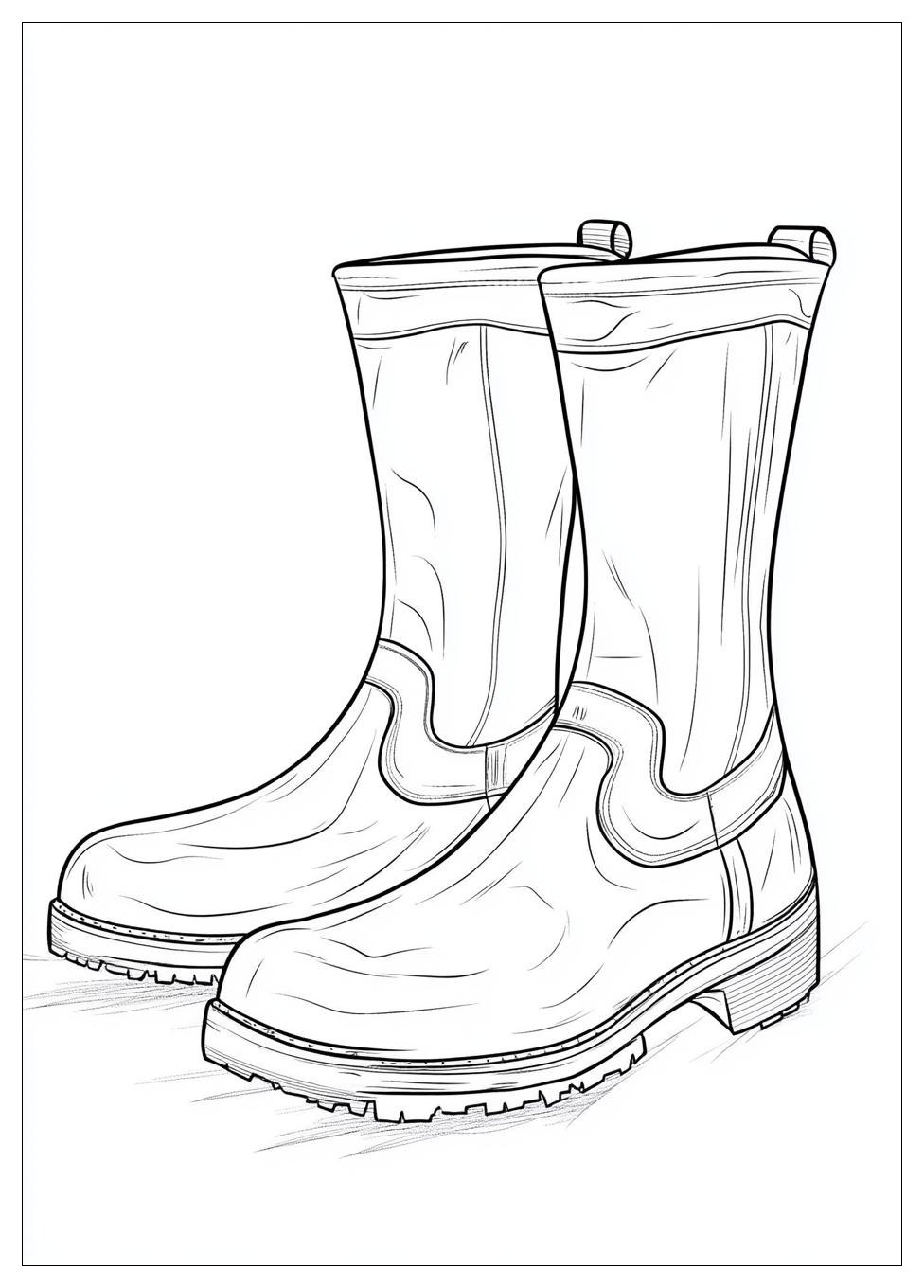 Gummistiefel Ausmalbilder 11