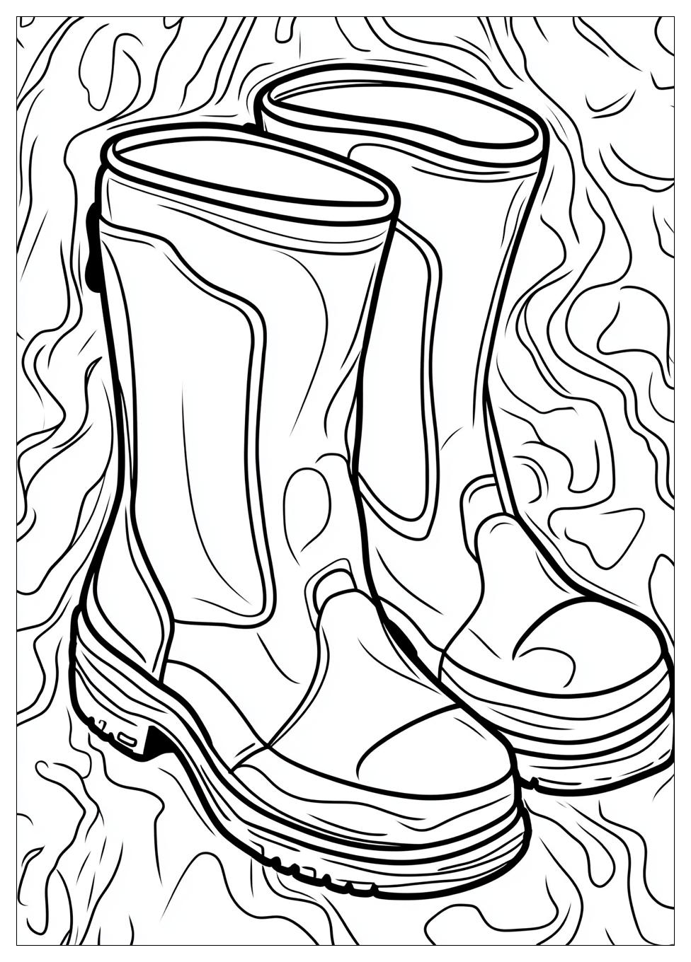 Gummistiefel Ausmalbilder 19
