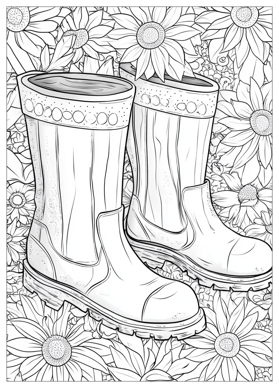 Gummistiefel Ausmalbilder 21