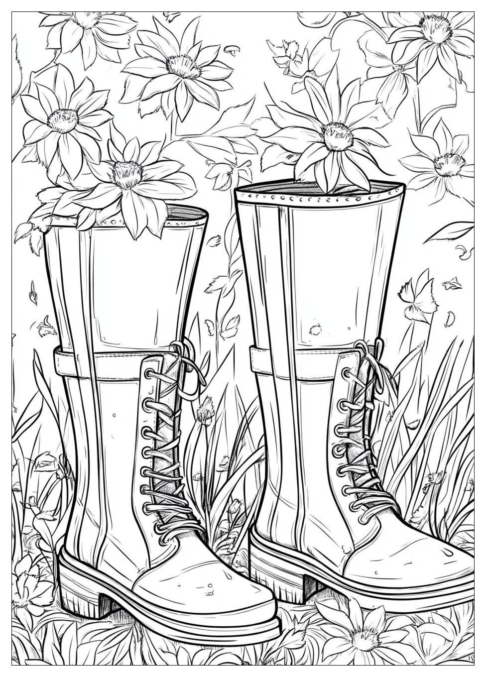 Gummistiefel Ausmalbilder 24