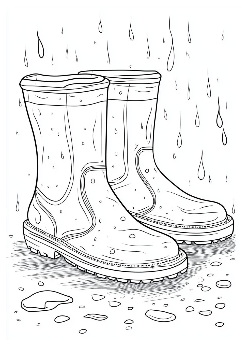 Gummistiefel Ausmalbilder 3
