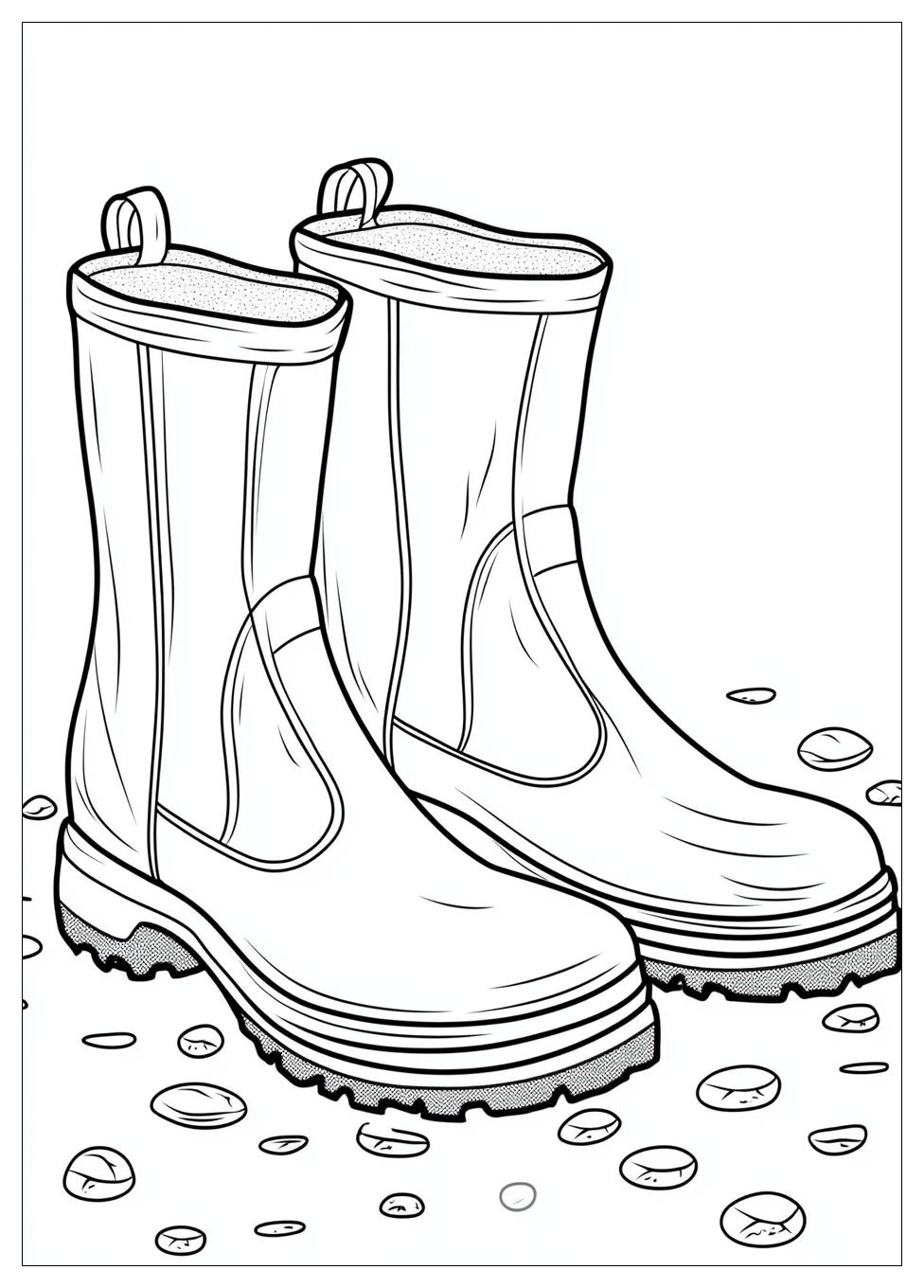 Gummistiefel Ausmalbilder 7
