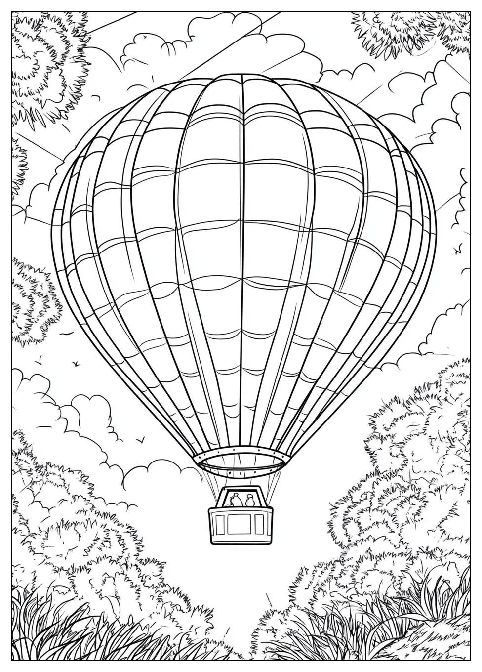 Heißluftballon Ausmalbilder 10