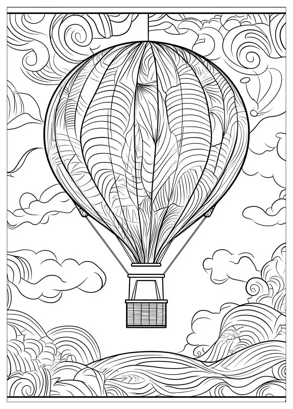 Heißluftballon Ausmalbilder 12