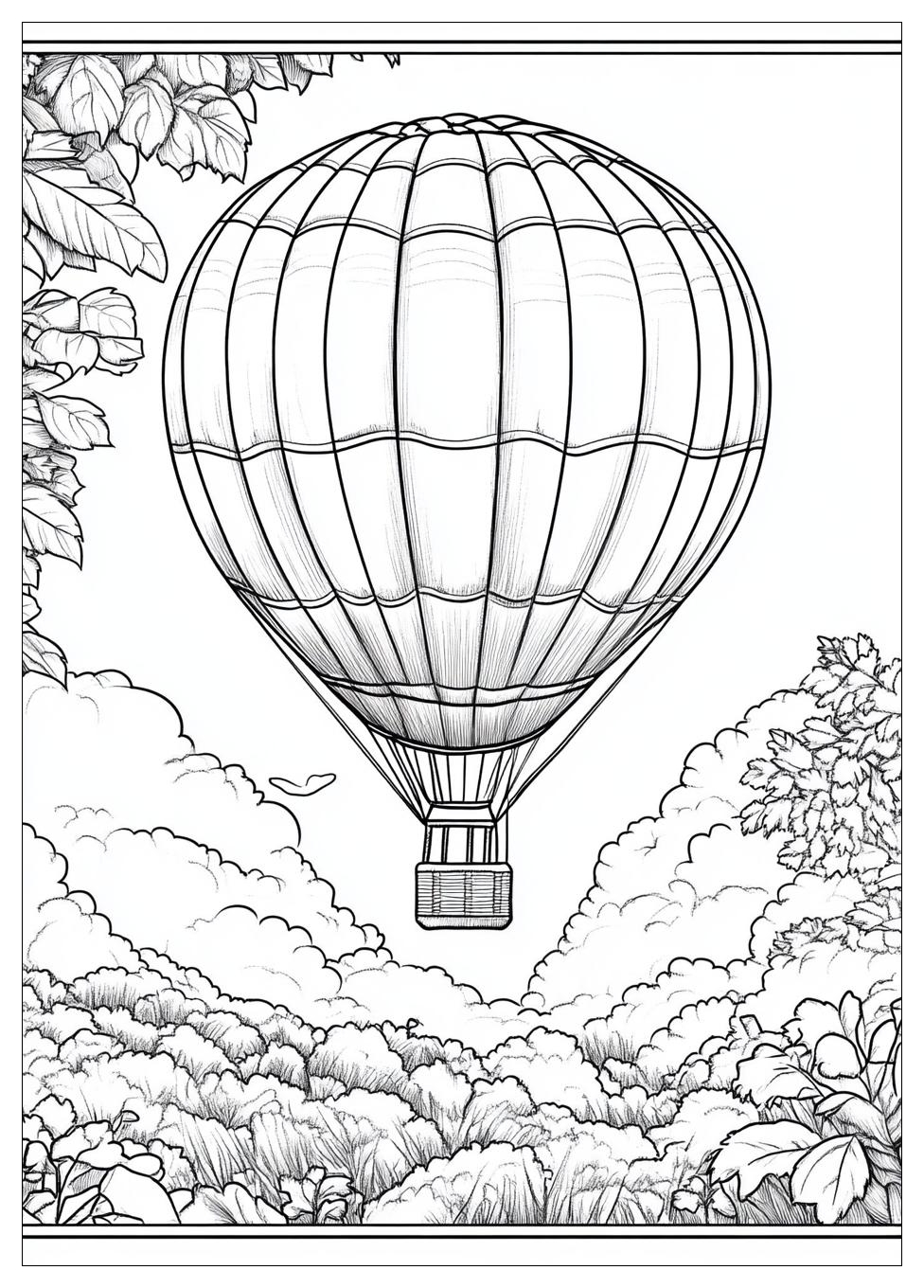 Heißluftballon Ausmalbilder 13