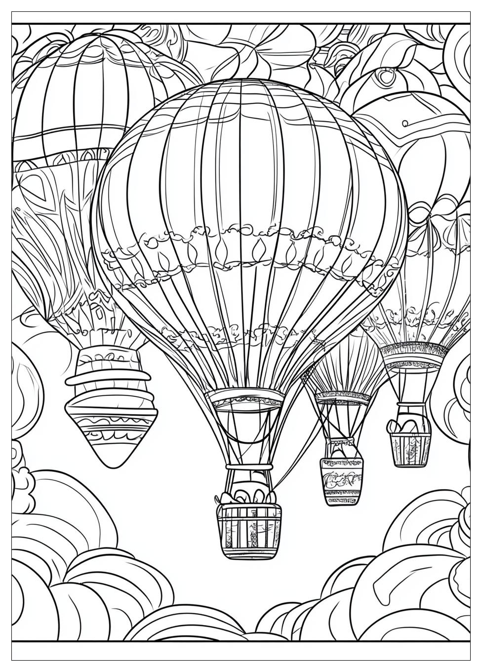 Heißluftballon Ausmalbilder 15