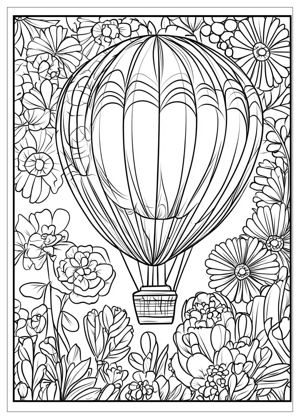 Heißluftballon Ausmalbilder 16