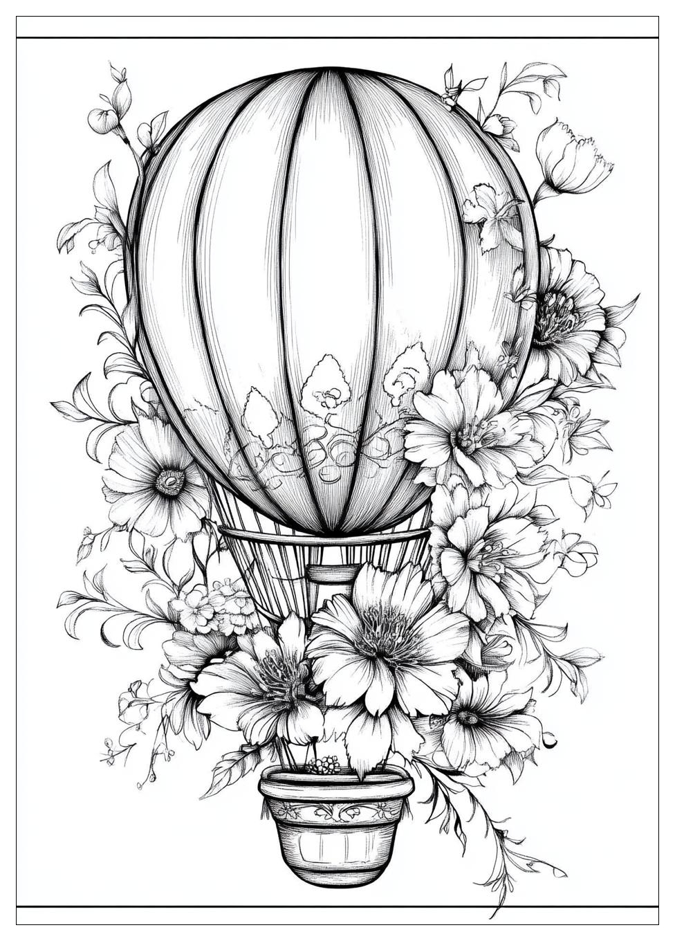 Heißluftballon Ausmalbilder 17