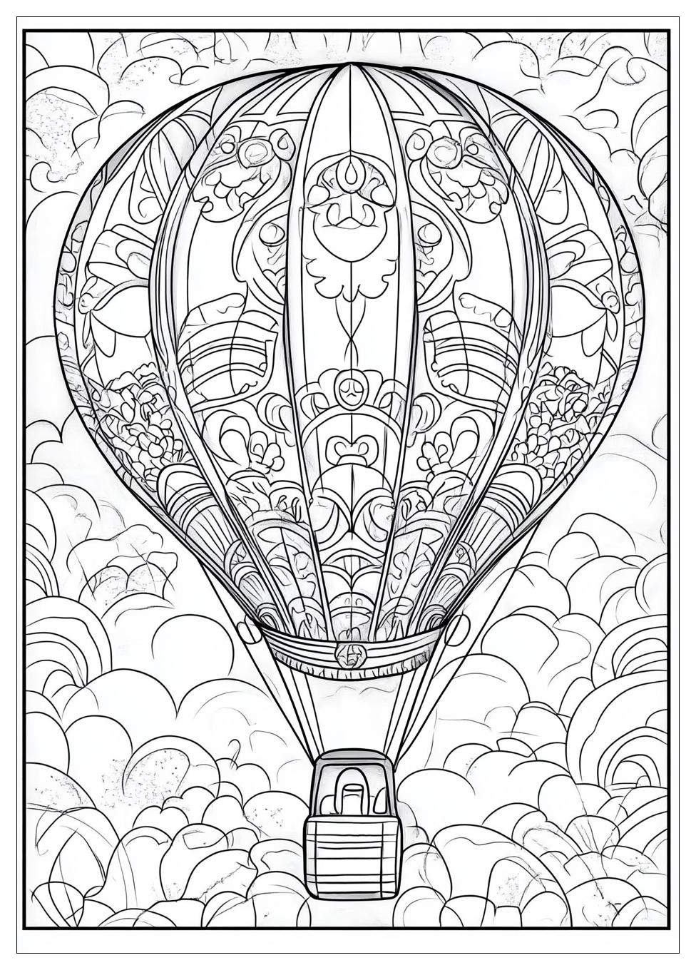 Heißluftballon Ausmalbilder 18