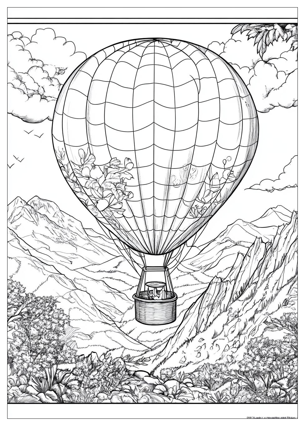 Heißluftballon Ausmalbilder 19