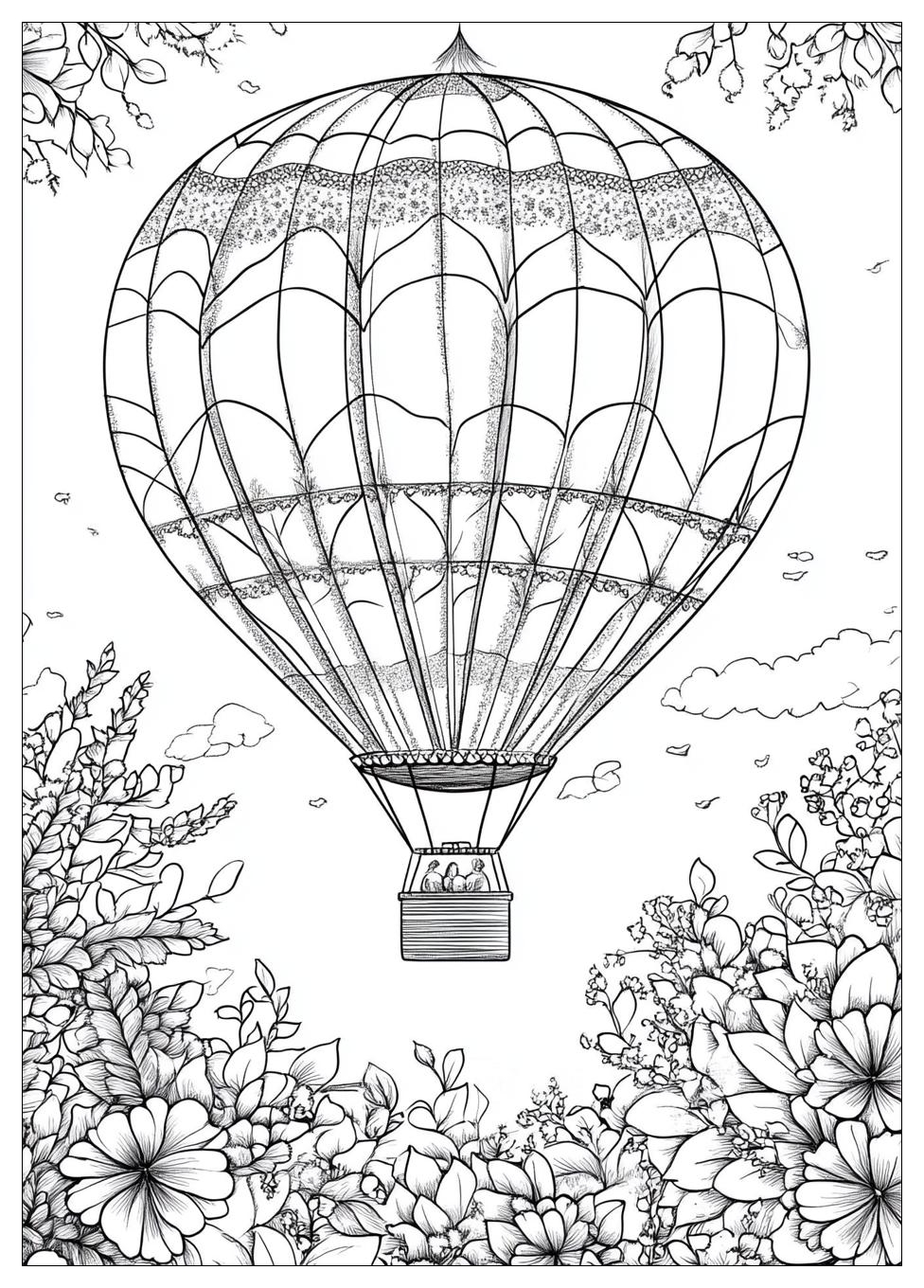 Heißluftballon Ausmalbilder 2