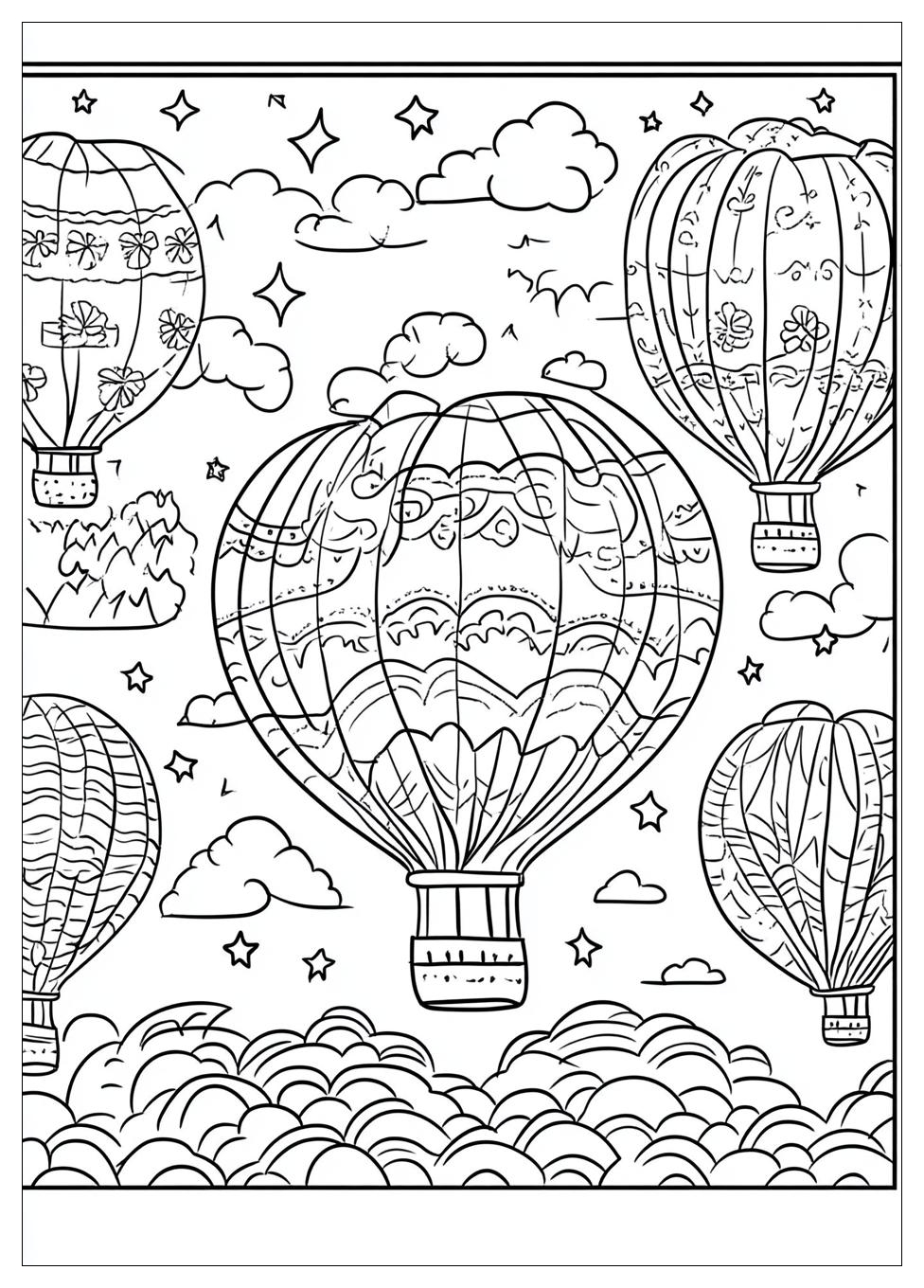 Heißluftballon Ausmalbilder 20