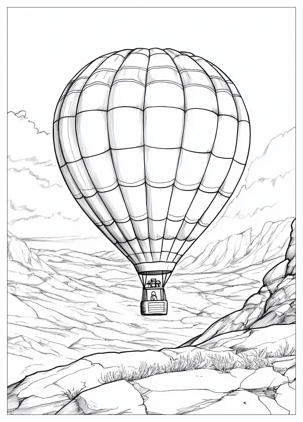 Heißluftballon Ausmalbilder 22