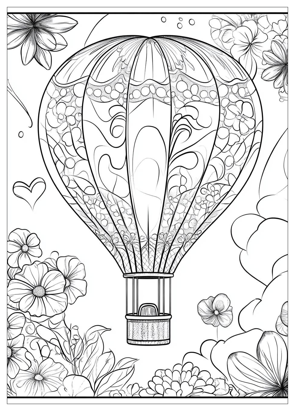 Heißluftballon Ausmalbilder 6