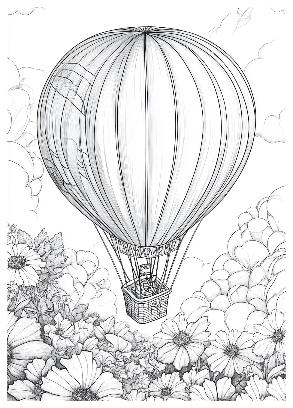 Heißluftballon Ausmalbilder 7