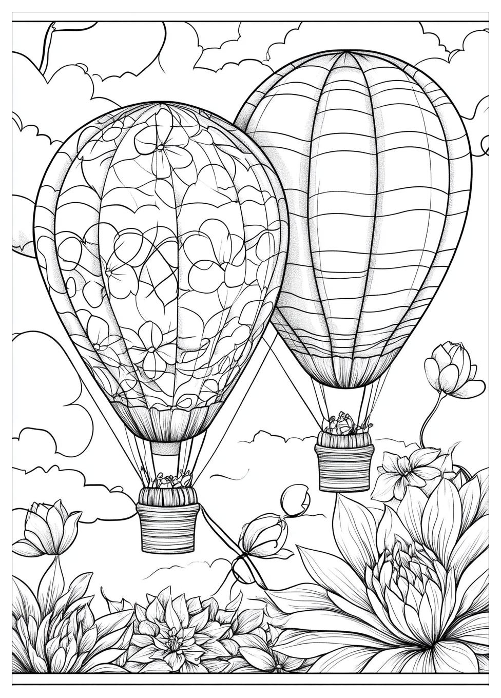 Heißluftballon Ausmalbilder 8