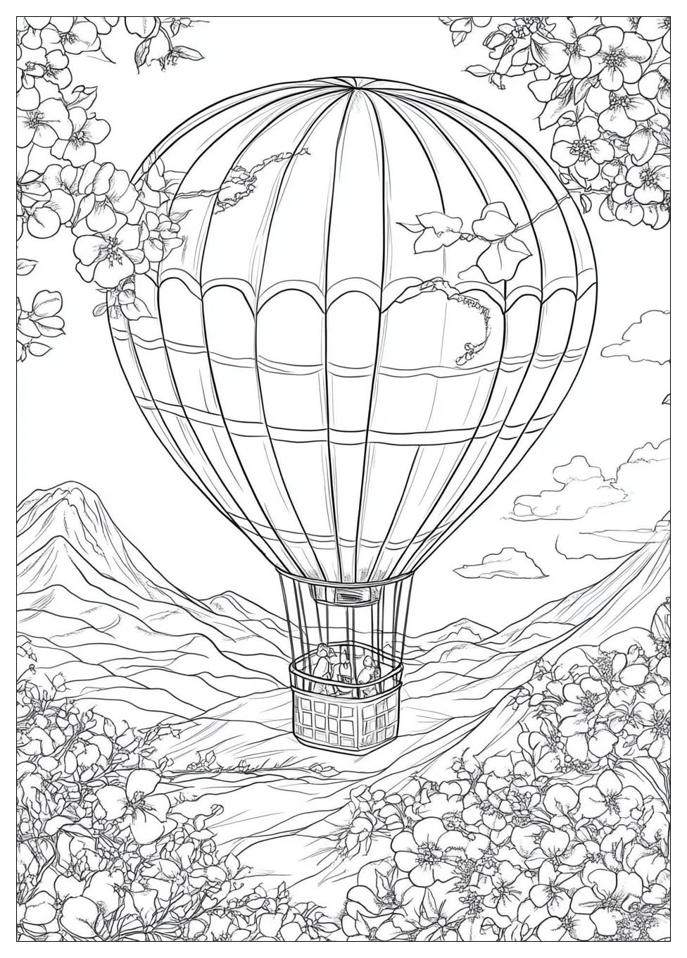 Heißluftballon Ausmalbilder 9