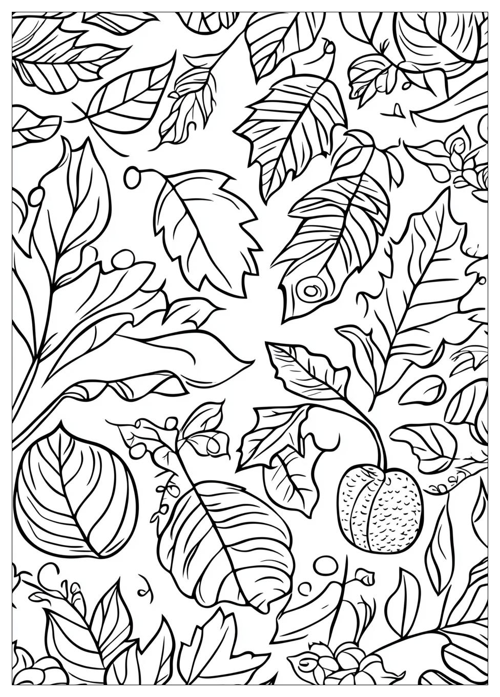 Herbstblatt Ausmalbilder 1