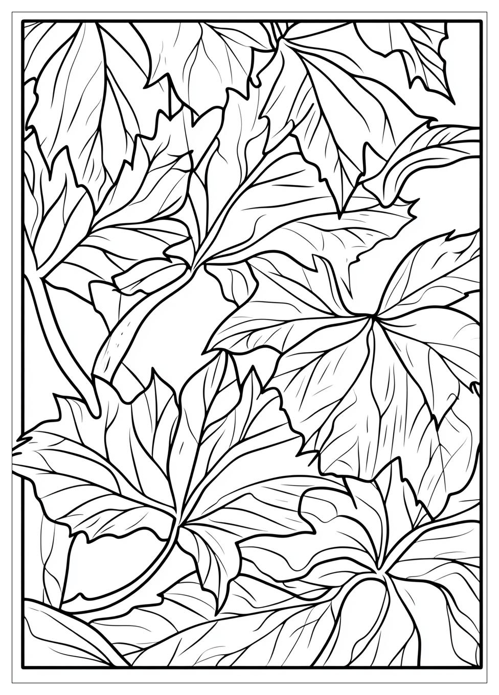 Herbstblatt Ausmalbilder 10