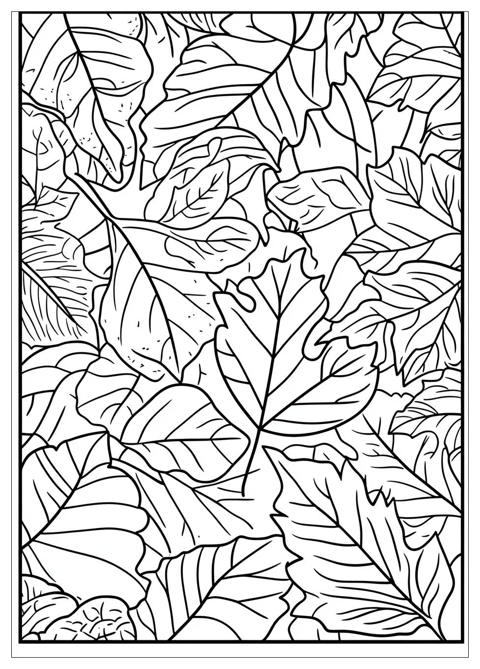 Herbstblatt Ausmalbilder 11