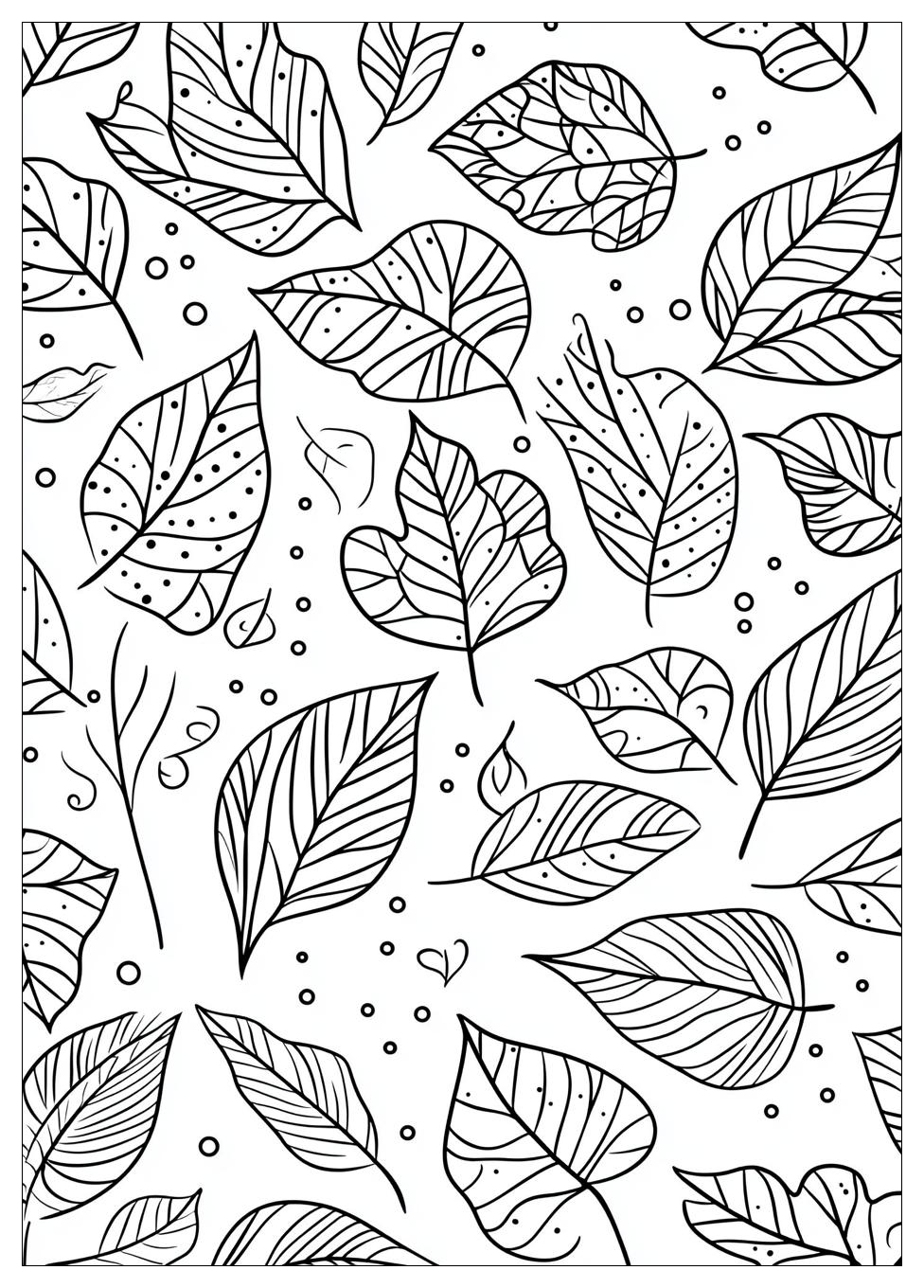 Herbstblatt Ausmalbilder 14