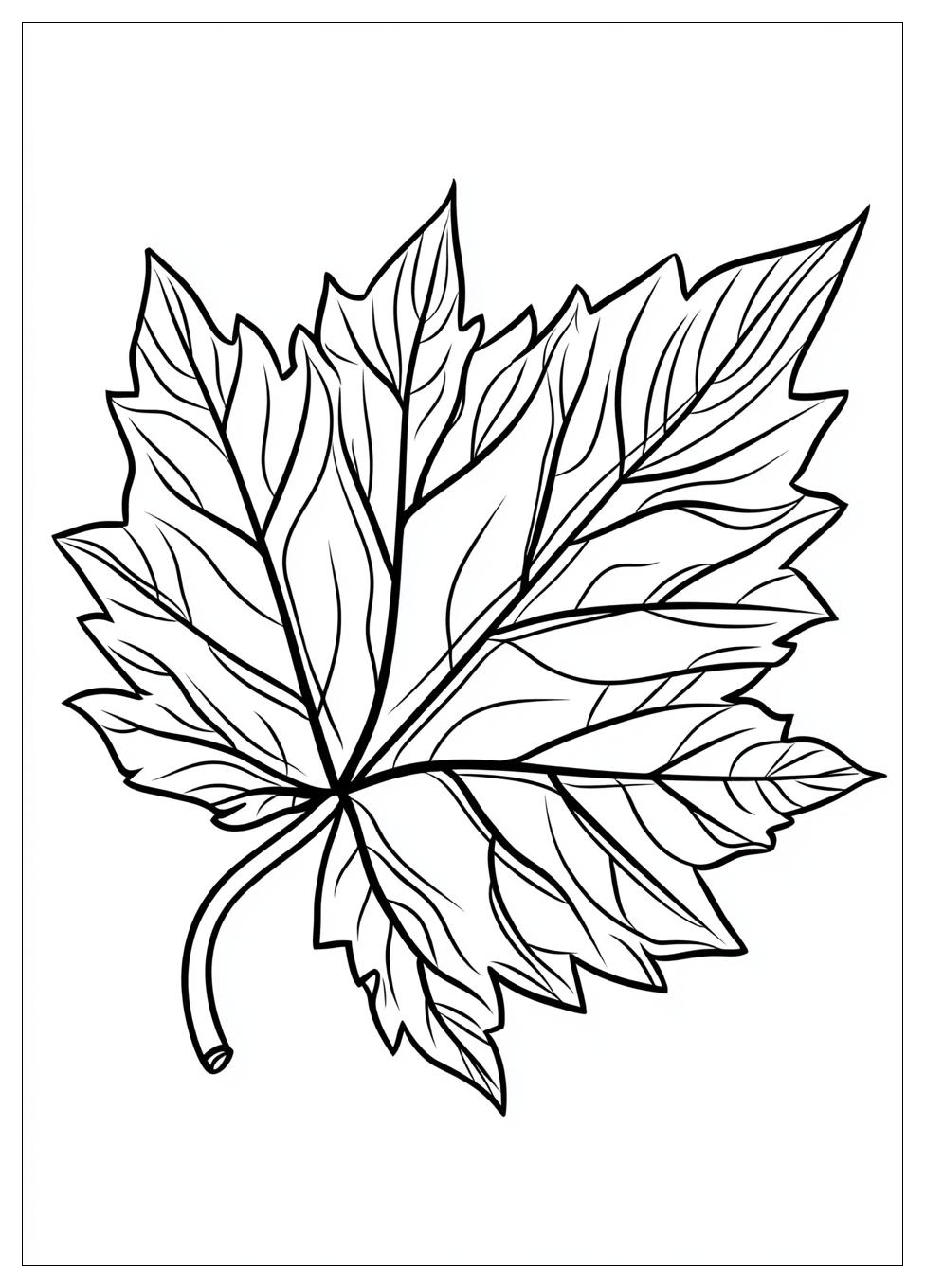 Herbstblatt Ausmalbilder 15