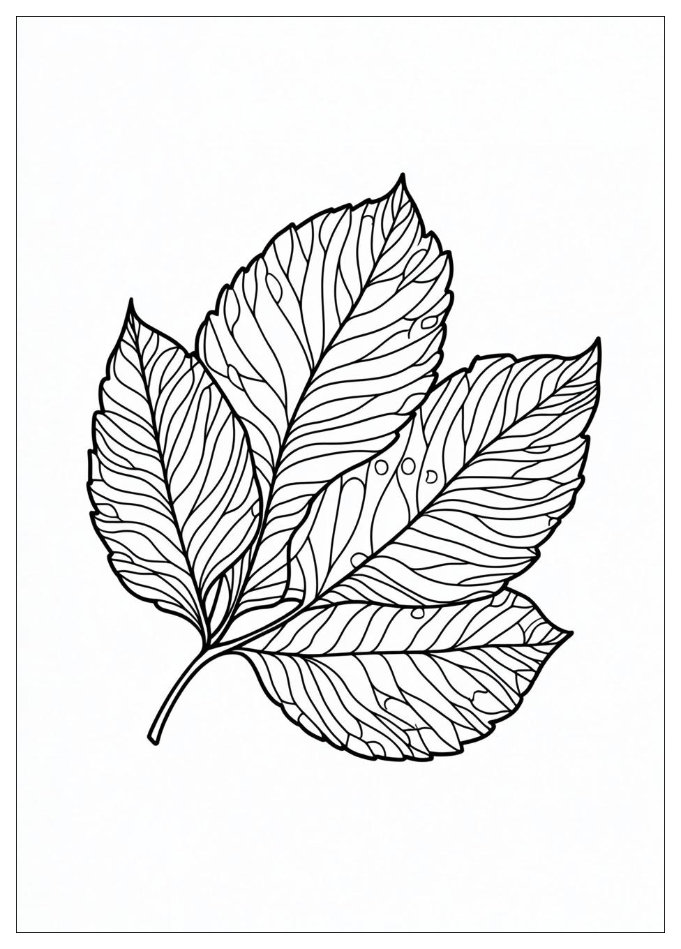 Herbstblatt Ausmalbilder 16