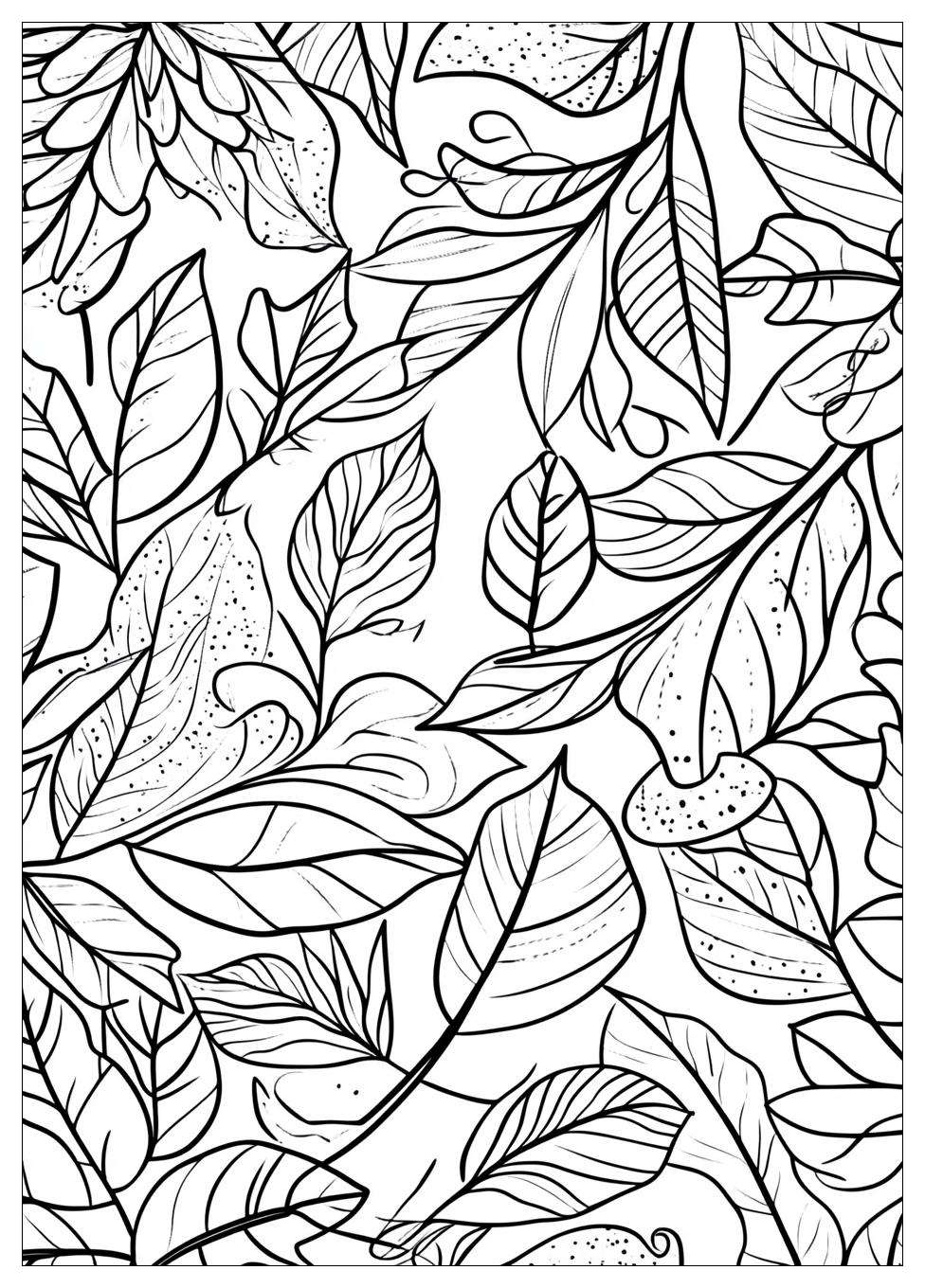 Herbstblatt Ausmalbilder 17