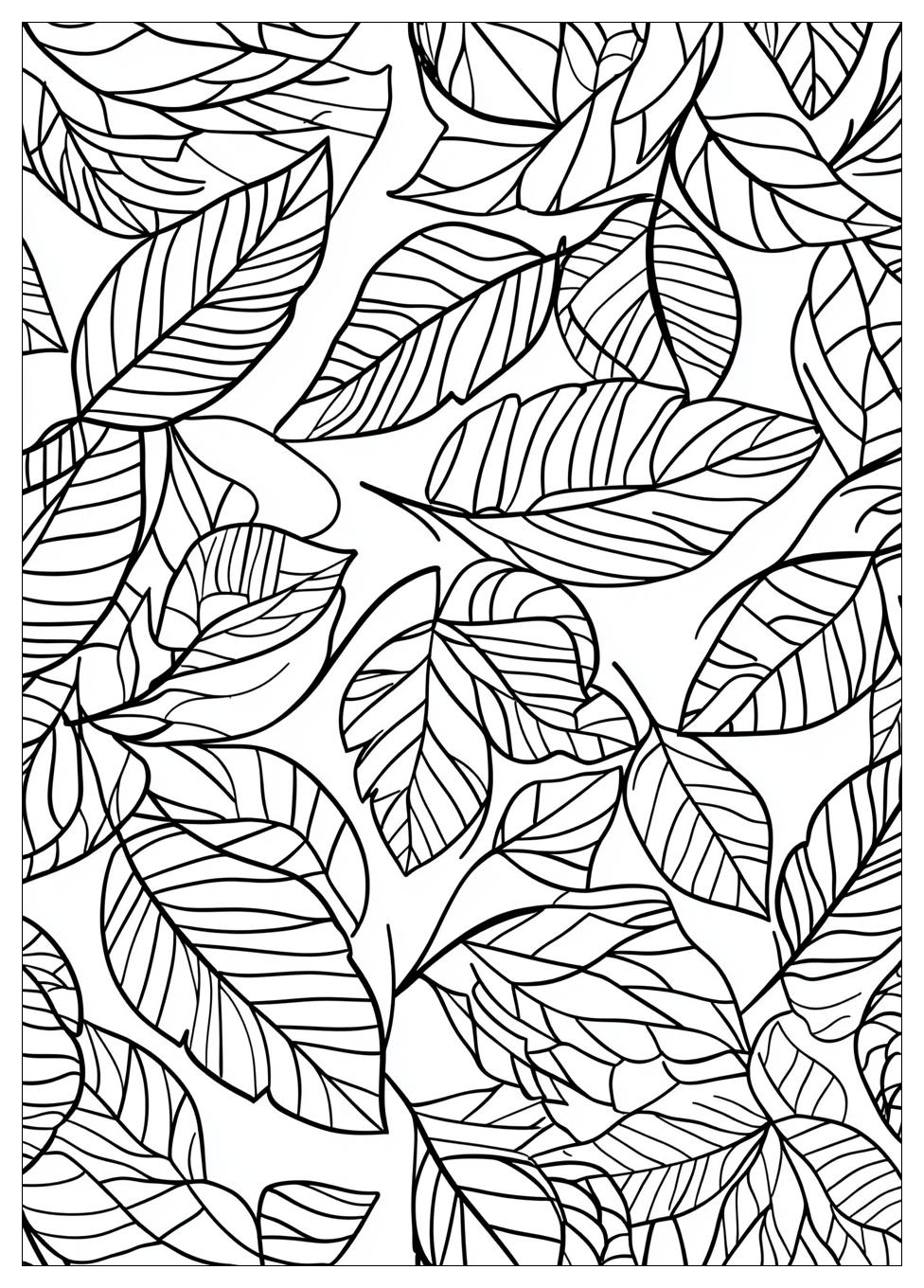 Herbstblatt Ausmalbilder 19