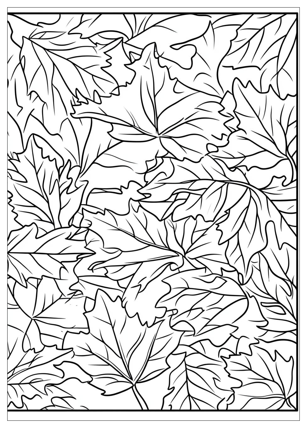 Herbstblatt Ausmalbilder 20