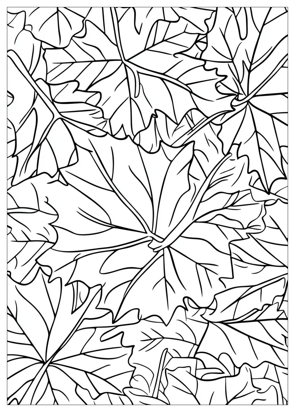 Herbstblatt Ausmalbilder 21
