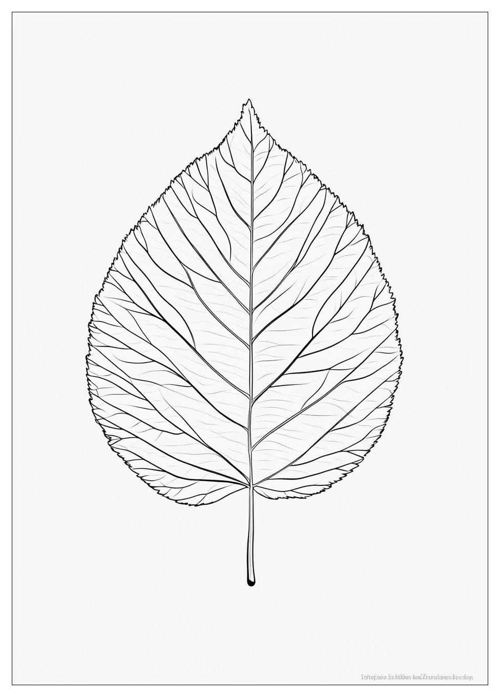 Herbstblatt Ausmalbilder 24