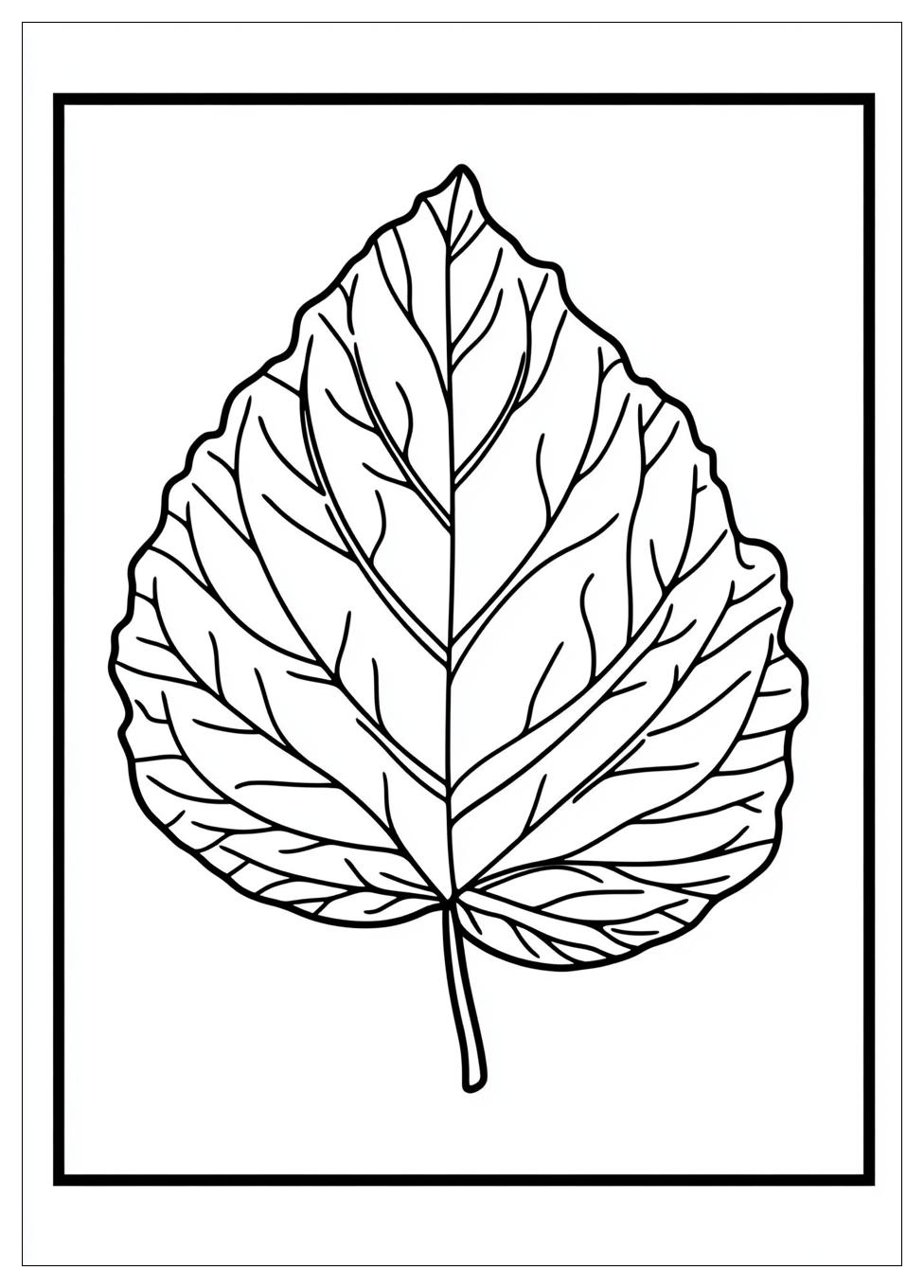 Herbstblatt Ausmalbilder 6