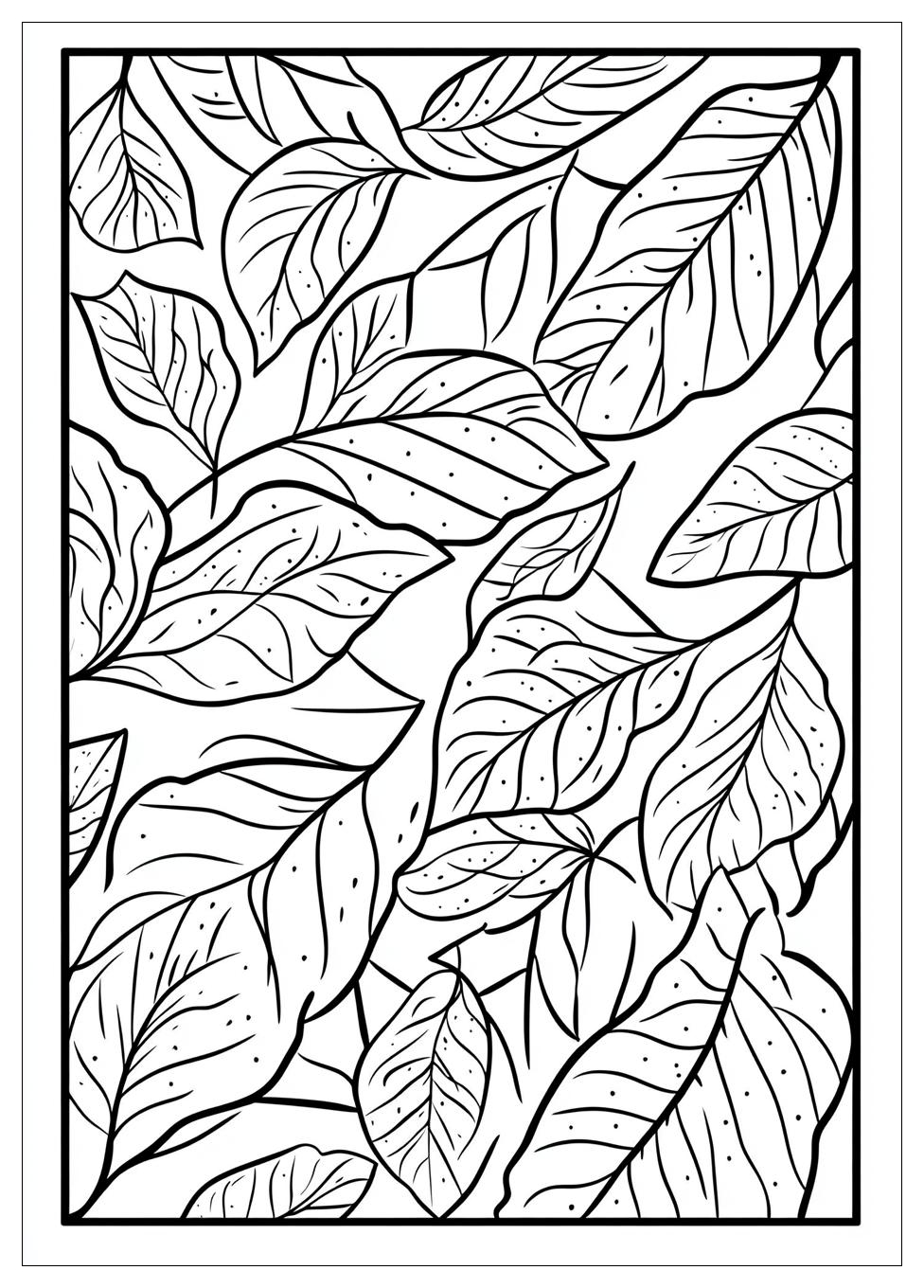 Herbstblatt Ausmalbilder 8