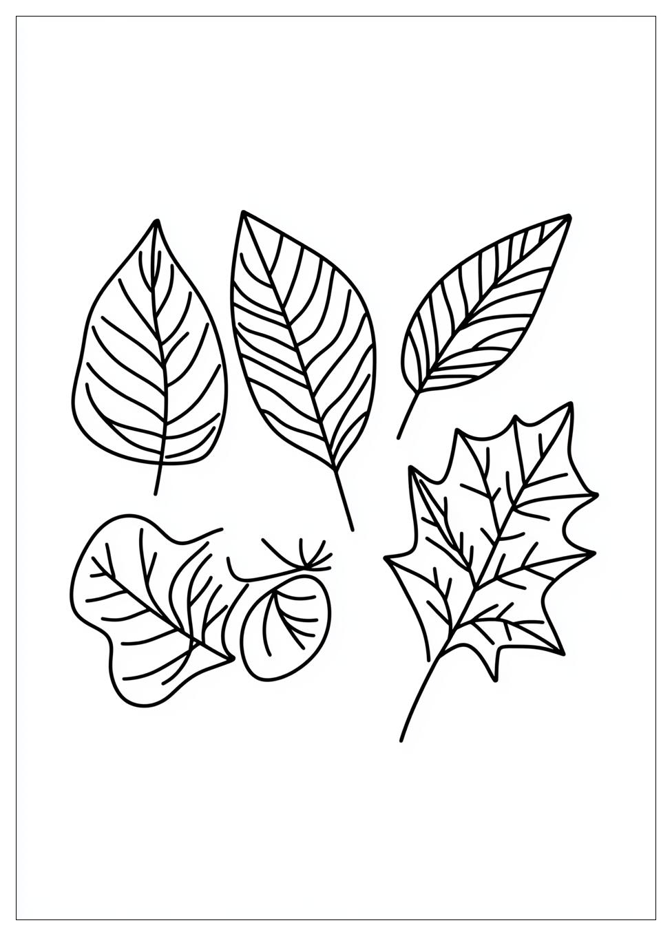 Herbstblätter Ausmalbilder 10