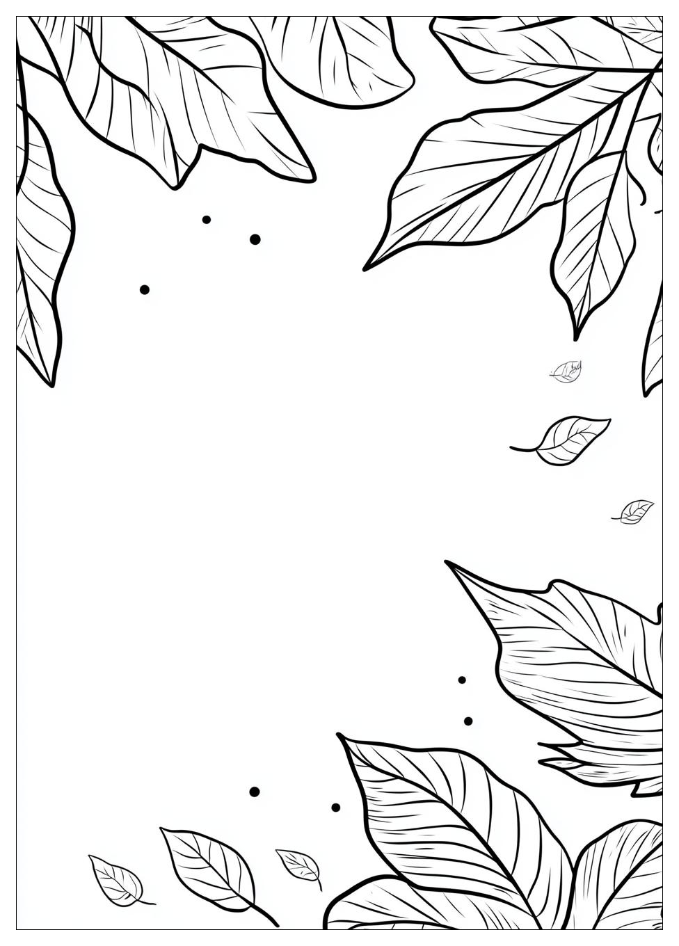 Herbstblätter Ausmalbilder 17