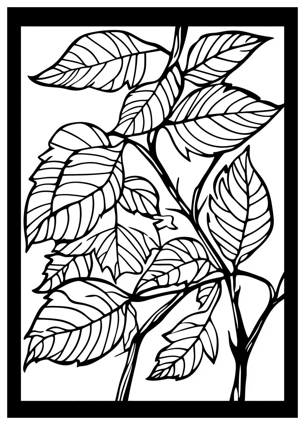 Herbstblätter Ausmalbilder 18