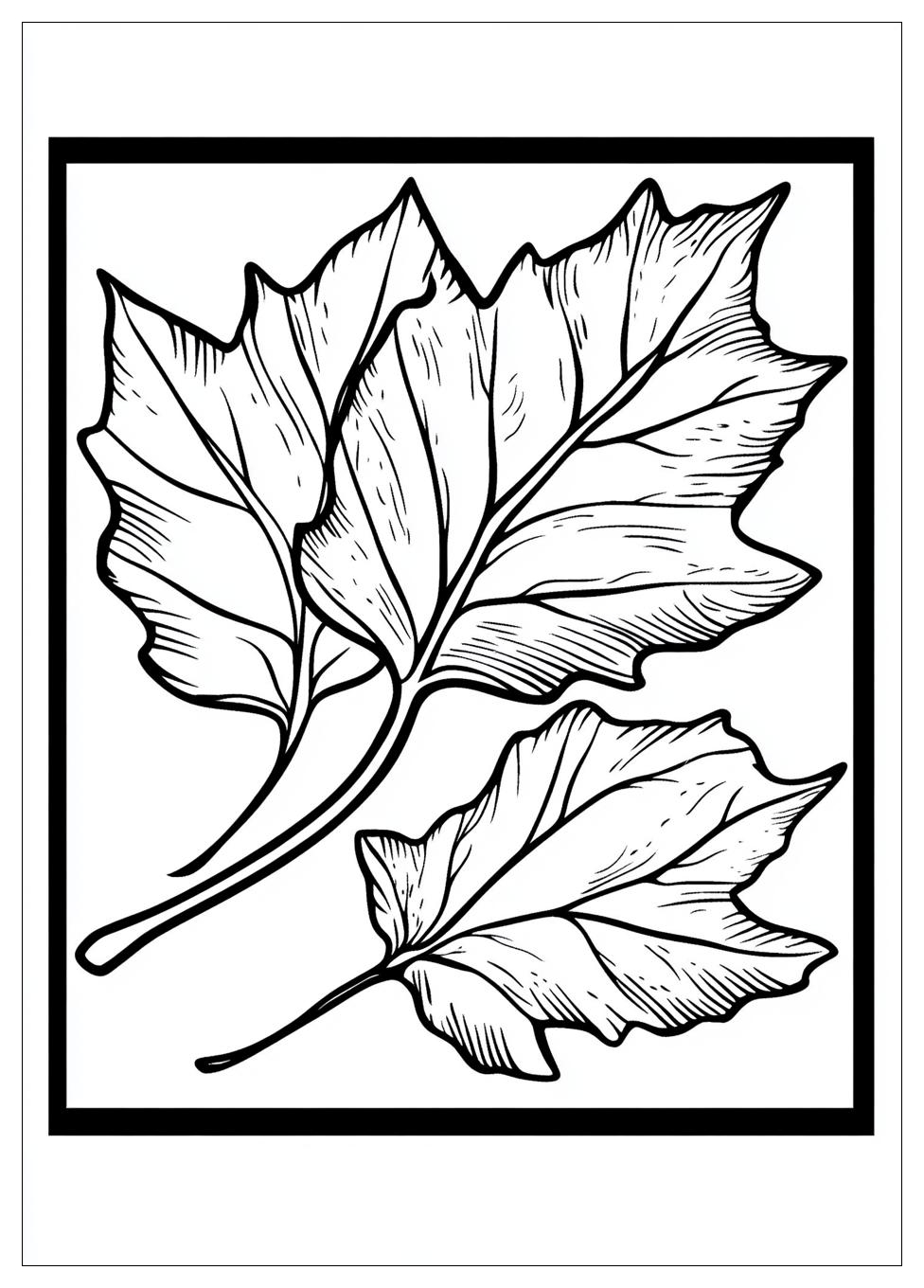 Herbstblätter Ausmalbilder 20
