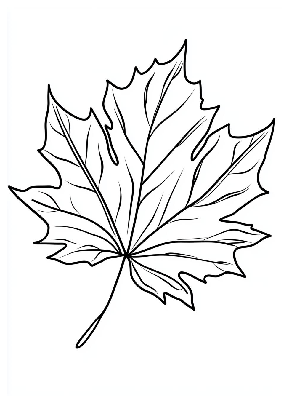 Herbstblätter Ausmalbilder 4