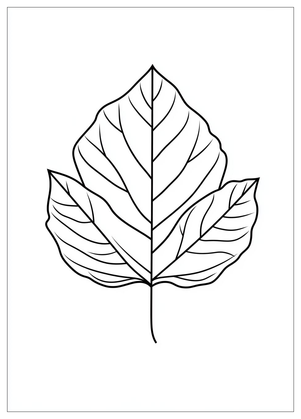Herbstblätter Ausmalbilder 7