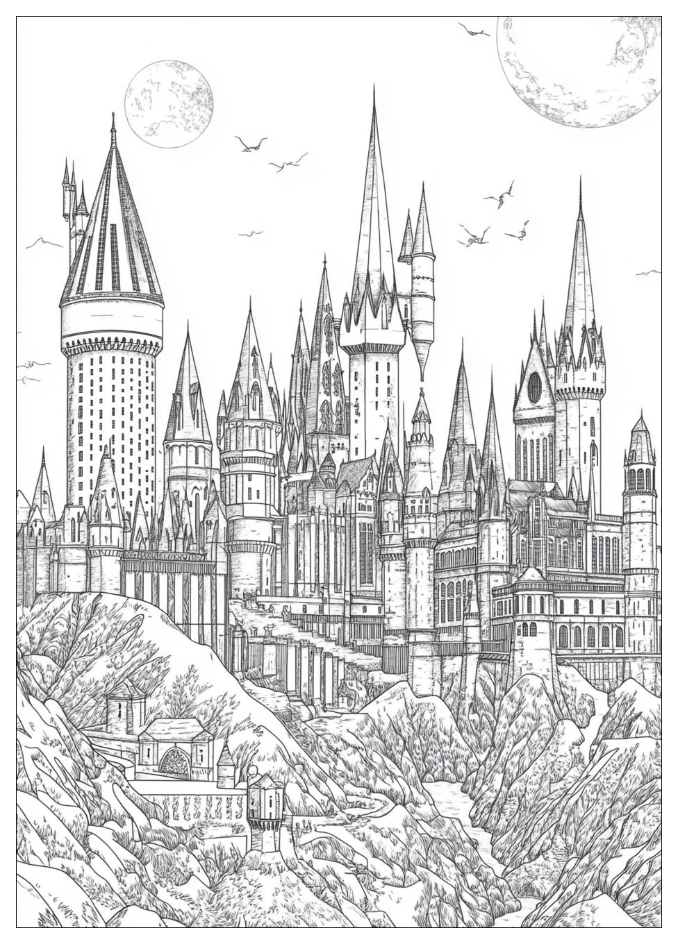 Hogwarts Ausmalbilder 22