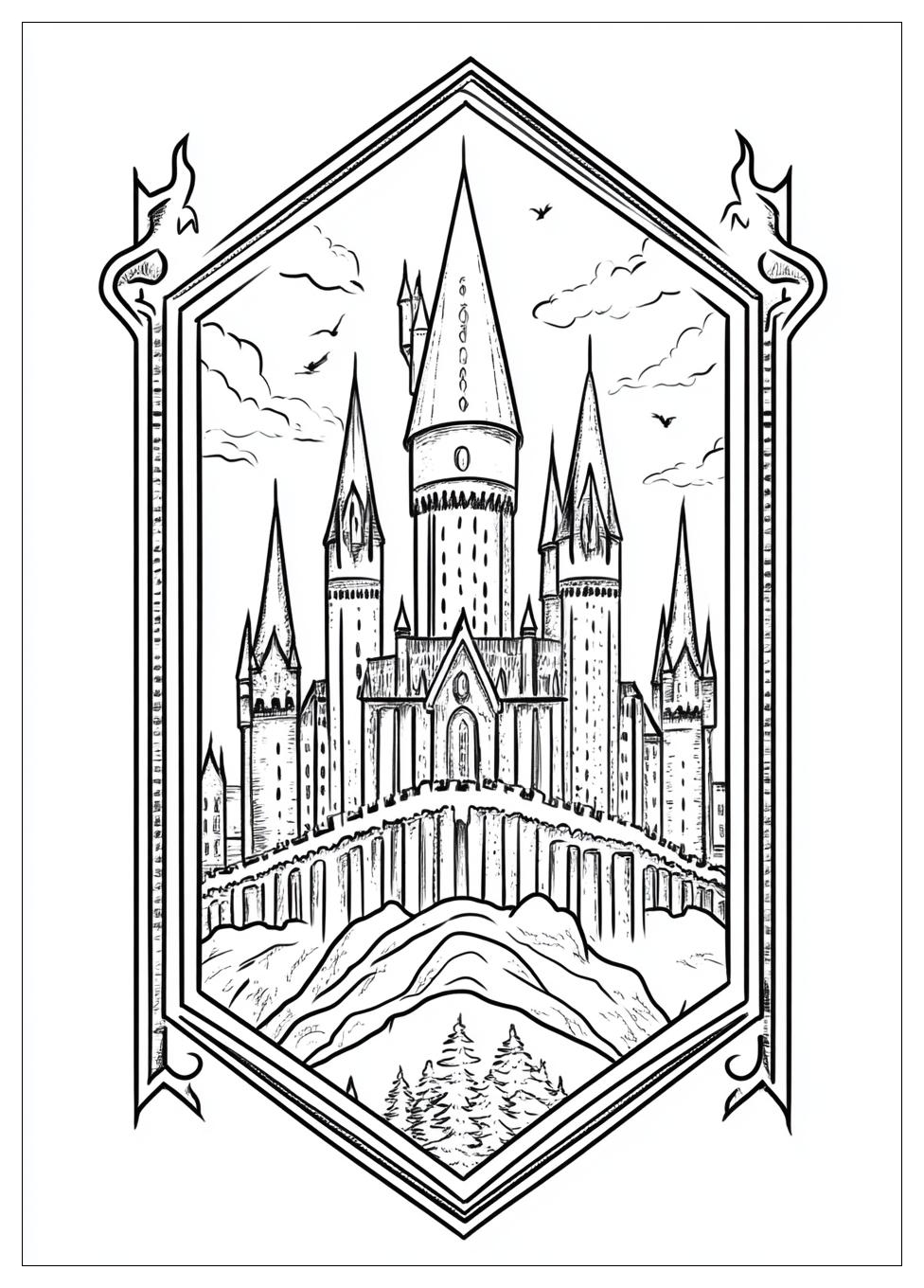 Hogwarts Ausmalbilder 4