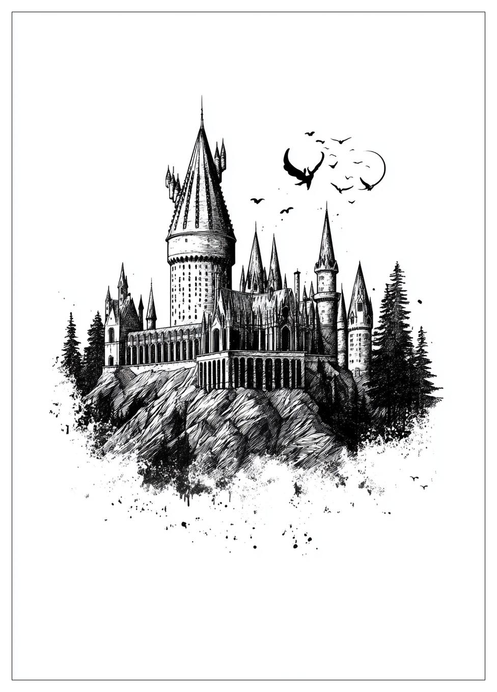 Hogwarts Ausmalbilder 9