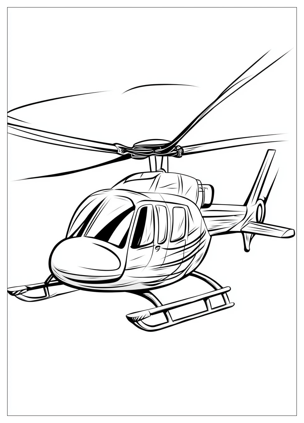 Hubschrauber Ausmalbilder 1