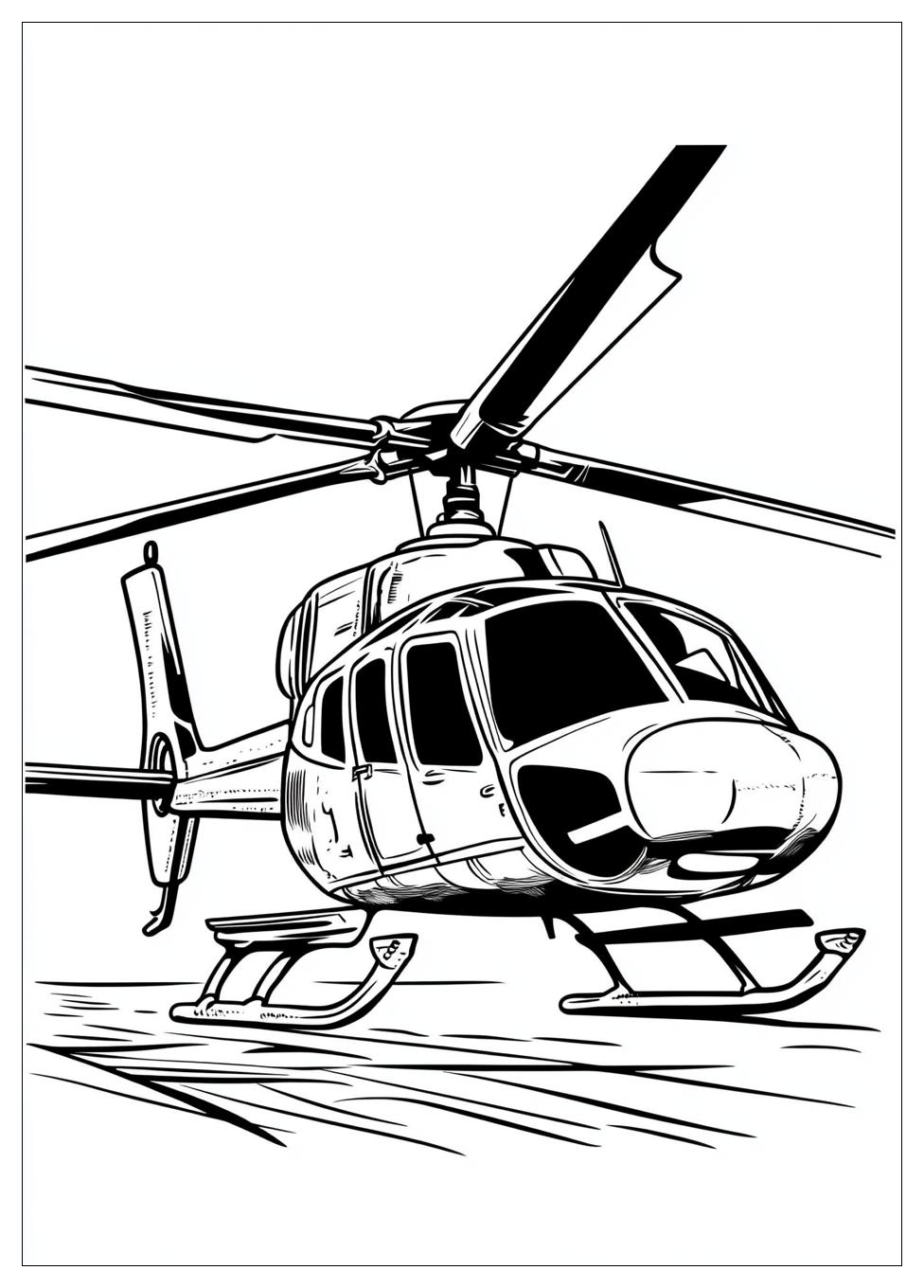 Hubschrauber Ausmalbilder 10