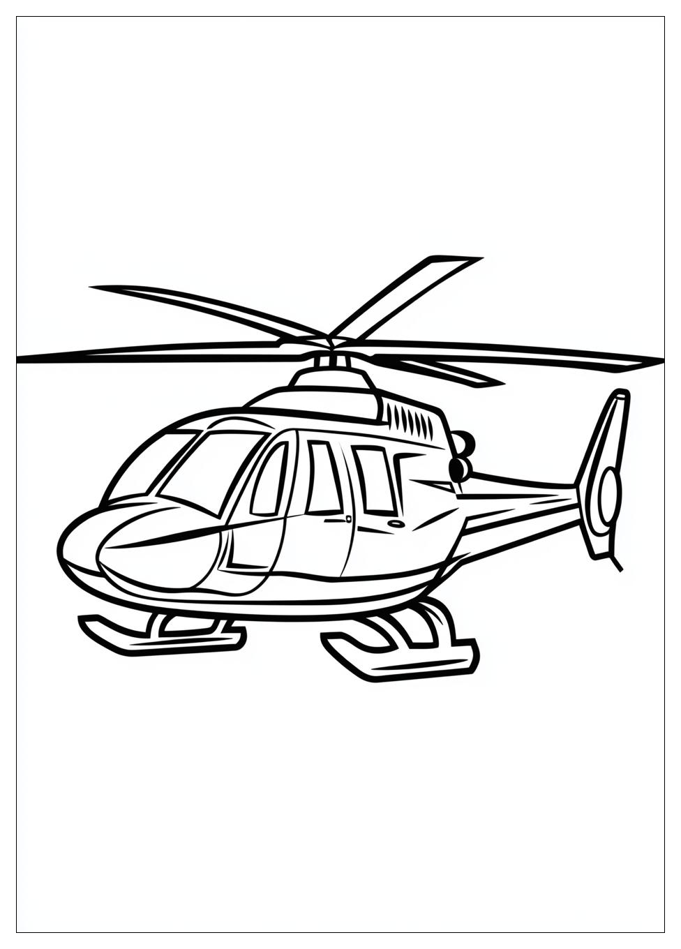Hubschrauber Ausmalbilder 11