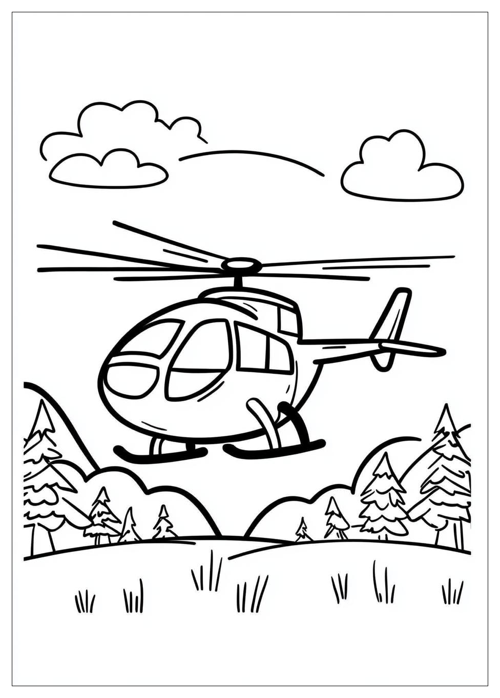 Hubschrauber Ausmalbilder 16
