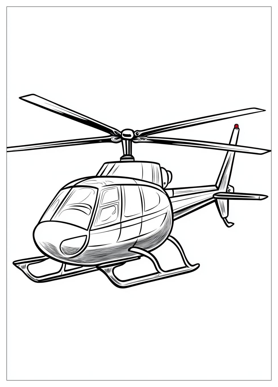 Hubschrauber Ausmalbilder 2