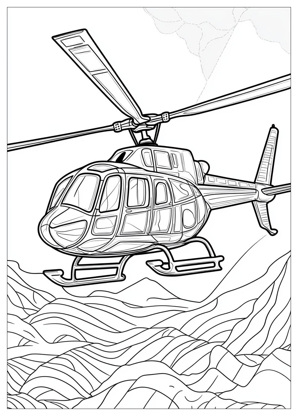 Hubschrauber Ausmalbilder 21