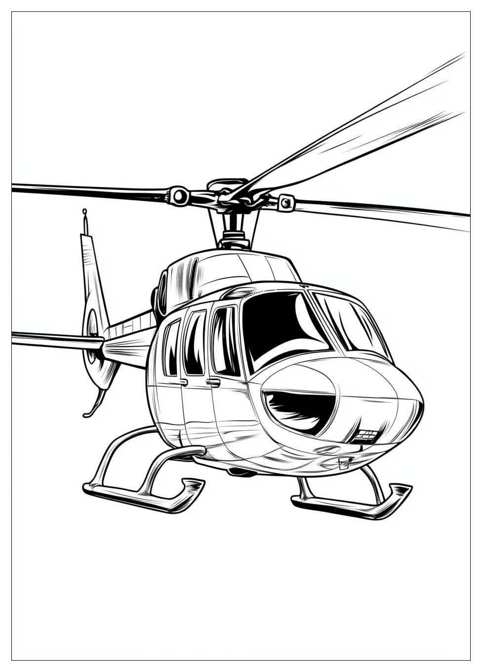 Hubschrauber Ausmalbilder 3